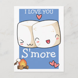 Jag Kärlek er mer Kawaii Marshmallow Vykort