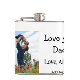 Jag kärlek er pappa fars dag elegant lägg till bil fickplunta