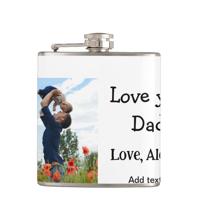 Jag kärlek er pappa fars dag elegant lägg till bil fickplunta (Framsidan)