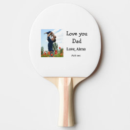 Jag kärlek er pappa fars dag elegant lägg till bil pingisracket