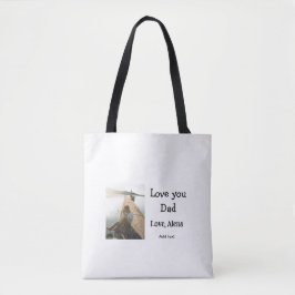 Jag kärlek er pappa fars dag elegant lägg till bil tygkasse