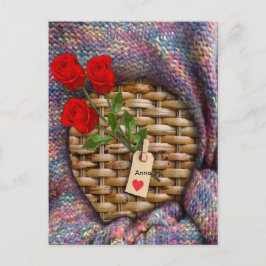 Jag Kärlek er till Måne och bak Vykort