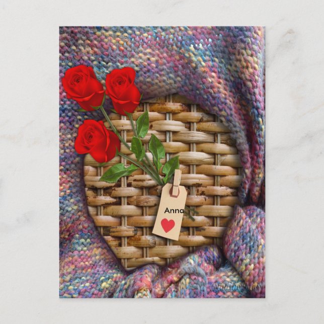 Jag Kärlek er till Måne och bak Vykort (Framsida)