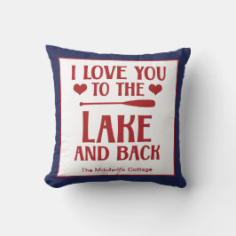Jag Kärlek er till Sjö och bak - Valentines day Kudde