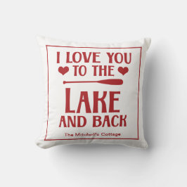 Jag Kärlek er till Sjö och bak - Valentines day Kudde