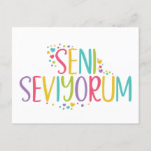 Jag kärlek er turkiska seni Seviyorum-regnbåge