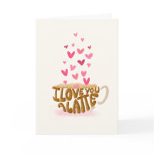 Jag Kärlek ett kort på Alla hjärtans dag