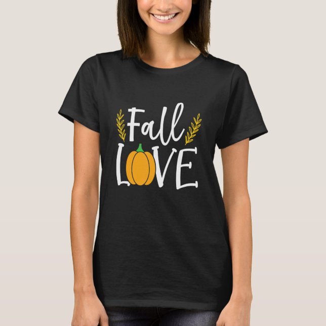 Jag Kärlek faller allra mest med Ord T Shirt (Framsida)