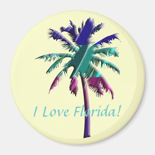Jag Kärlek Florida! Magnet (Framsidan)