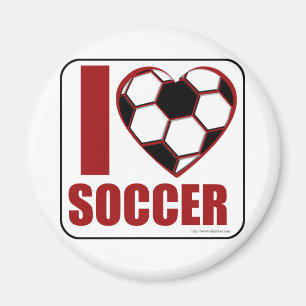 Jag kärlek fotboll! magnet