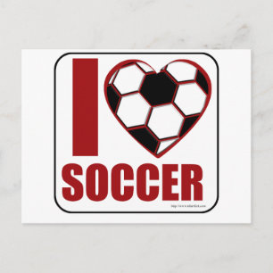 Jag kärlek-fotboll! vykort