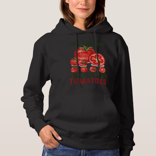 Jag Kärlek  från min trädgård Tomaters gift T Shirt (Framsida)