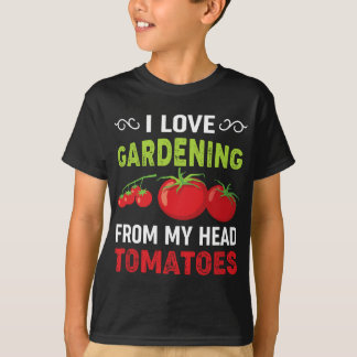 Jag kärlek  från mitt huvud tomater lustig garde t shirt