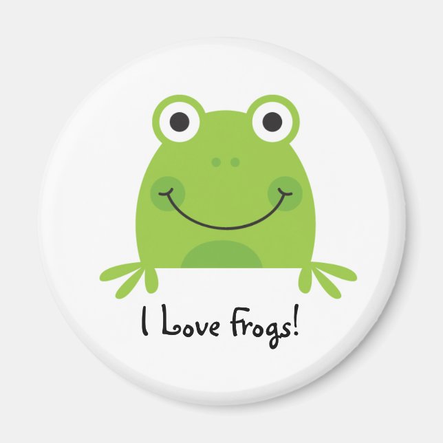 Jag Kärlek Frogs! Magnet (Framsidan)