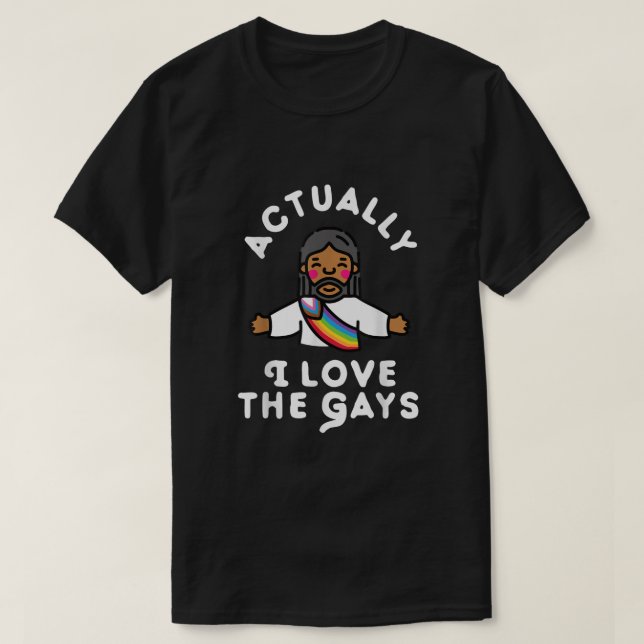 Jag Kärlek, Gays Jesus T Shirt (Design framsida)
