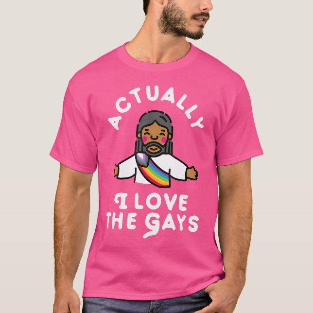 Jag Kärlek, Gays Jesus T Shirt (Framsida)