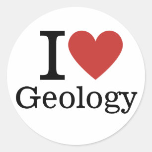 Jag ❤️ Kärlek geologi för Studenter/fakultetens AN Runt Klistermärke
