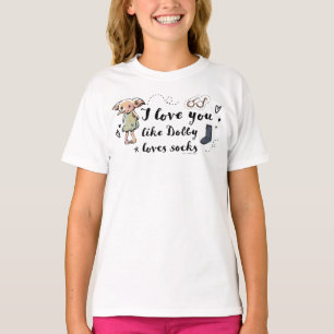 Jag Kärlek gillar du Dobby Kärlek Socks T Shirt