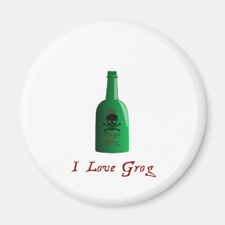 Jag kärlek Grog! Magnet