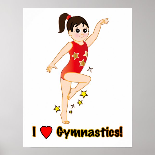 Jag Kärlek Gymnastik! Poster (Framsidan)
