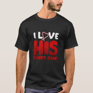 Jag Kärlek Hans Candy cane gillar att hennes kanin T Shirt