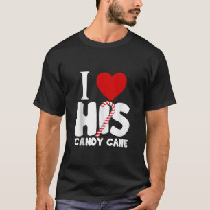 Jag Kärlek Hans Candy cane gillar att hennes kanin T Shirt