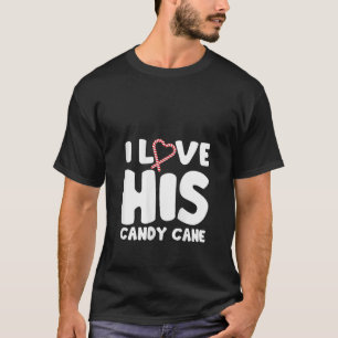 Jag Kärlek Hans Candy cane gillar att hennes kanin T Shirt