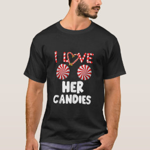 Jag Kärlek Hans Candy cane gillar att hennes kanin T Shirt