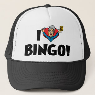 Jag Kärlek Heart Bingo! - Bingo Älskare Keps