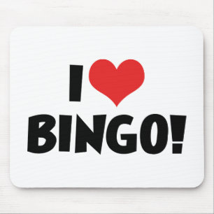 Jag Kärlek Heart Bingo! - Bingo Älskare Musmatta