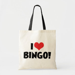 Jag Kärlek Heart Bingo! - Bingo Älskare Tygkasse