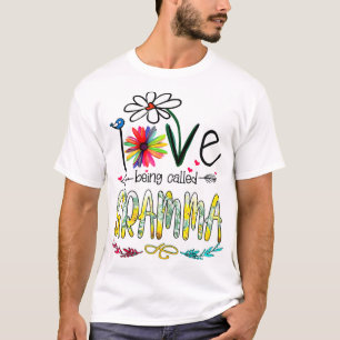 Jag Kärlek heter Gramma SunblommFunny Mor T Shirt