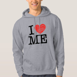 Jag kärlek hoodie