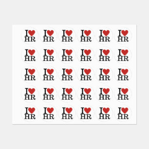 Jag ❤️ Kärlek HR Clothing Sticker - HR Dept Person
