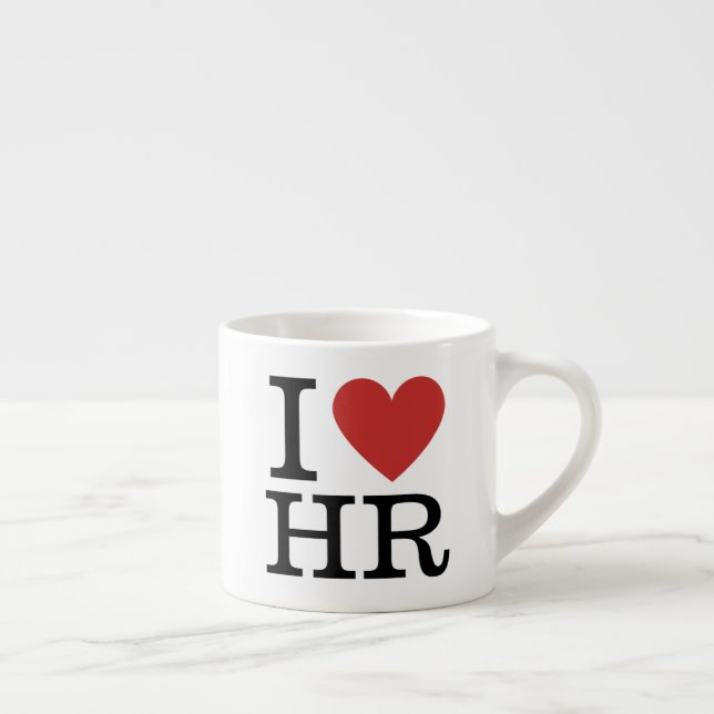 Jag ❤️ Kärlek HR Specialty Mugg i 3 storlekar Espressomugg (Höger)