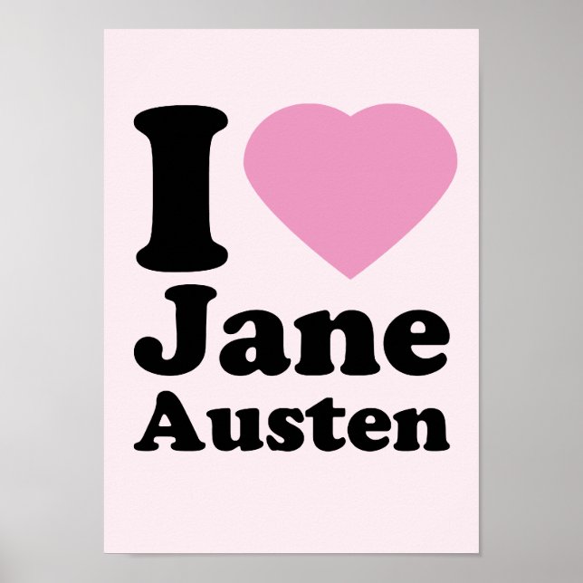 Jag Kärlek Jane Austen Poster (Framsidan)