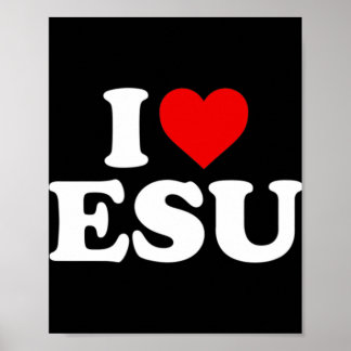 Jag Kärlek Jesus - Heart T-ShirtFeatures a red Hjä Poster