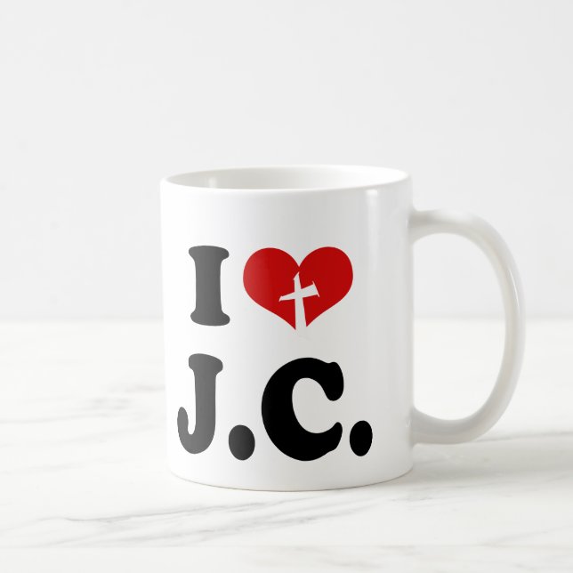 Jag Kärlek Jesus Kristus Kaffemugg (Höger)