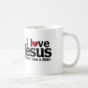 Jag kärlek Jesus, men jag kissar lite Kaffemugg