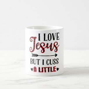 Jag Kärlek Jesus, men jag tror lite... Kaffemugg