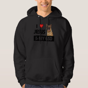 Jag Kärlek Jesus och min herre i Mamma Pappa, tysk Hoodie