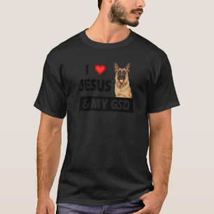 Jag Kärlek Jesus och min herre i Mamma Pappa, tysk T Shirt