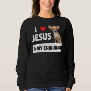Jag Kärlek Jesus och min kristna Chihuahua Hund Pa T Shirt