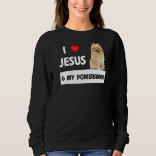 Jag Kärlek Jesus och min pommern Mamma och Pappa C T Shirt