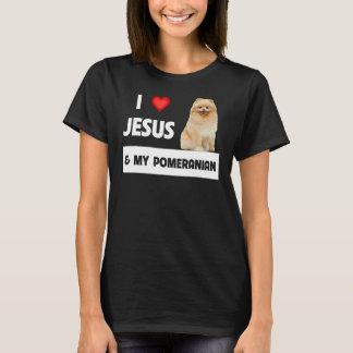Jag Kärlek Jesus och min pommern Mamma och Pappa C T Shirt