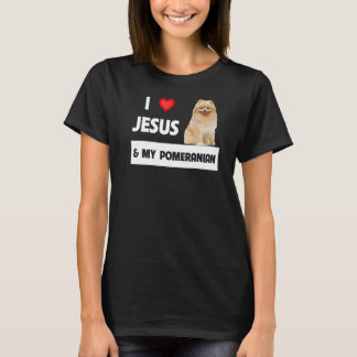 Jag Kärlek Jesus och min pommern Mamma och Pappa C T Shirt