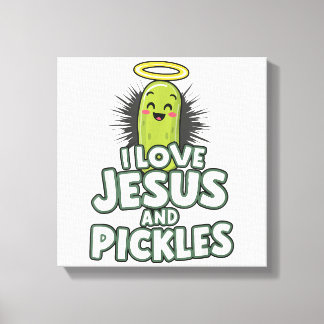 Jag Kärlek Jesus och Pickles Canvastryck