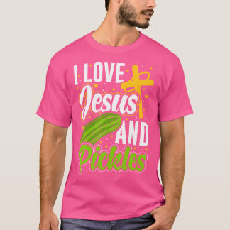 Jag Kärlek Jesus och Pickles Christian Boys Girls  T Shirt