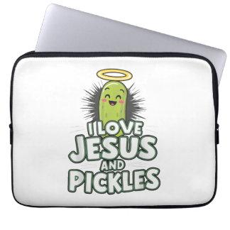 Jag Kärlek Jesus och Pickles Laptop Fodral
