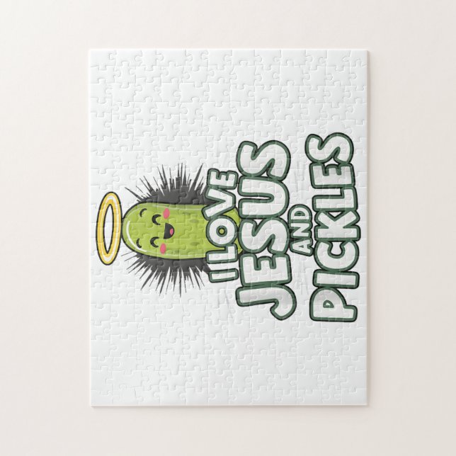 Jag Kärlek Jesus och Pickles Pussel (Vertikal)